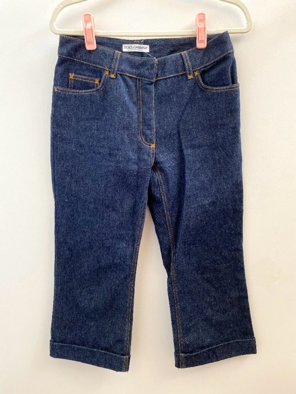 Dolce & Gabbana Dark Wash Capri Jeans Size 42